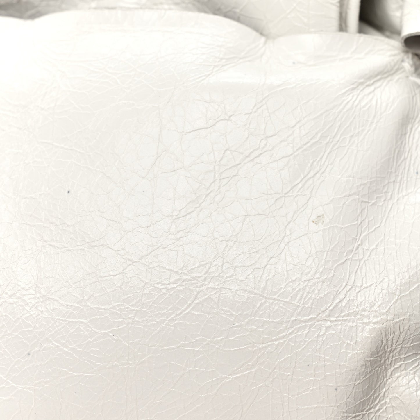 Lambskin Intrecciato The Squash Padded Tote Chalk