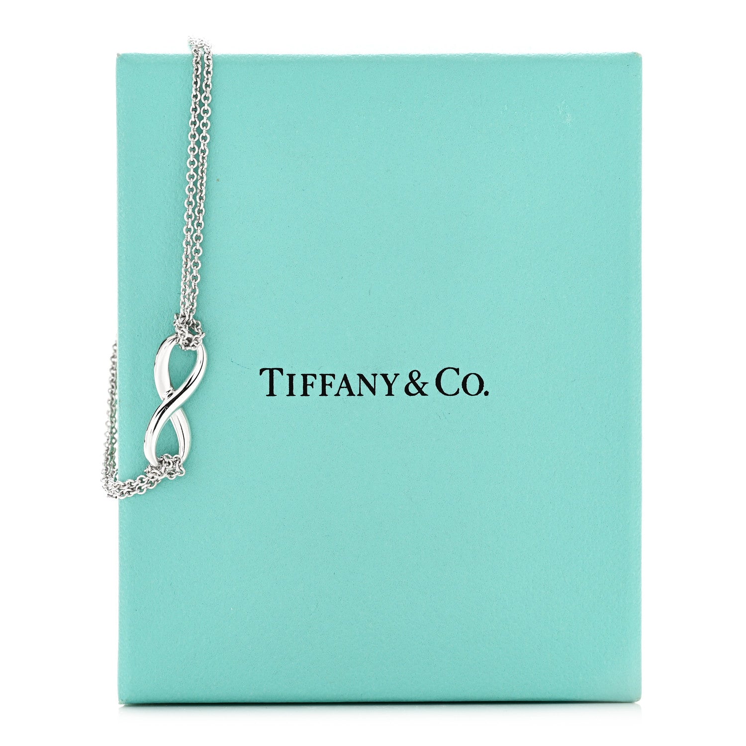Tiffany Sterling Silver Infinity Double Chain Bracelet 5 of 5