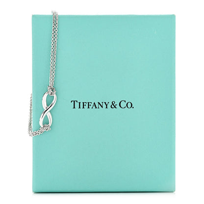 Tiffany Sterling Silver Infinity Double Chain Bracelet 5 of 5