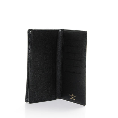 Louis Vuitton Epi Checkbook Organizer Wallet Black 5 of 7