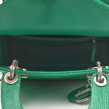 Christian Dior Lizard Swarovski Crystal Mini Lady Dior Green 7 of 8