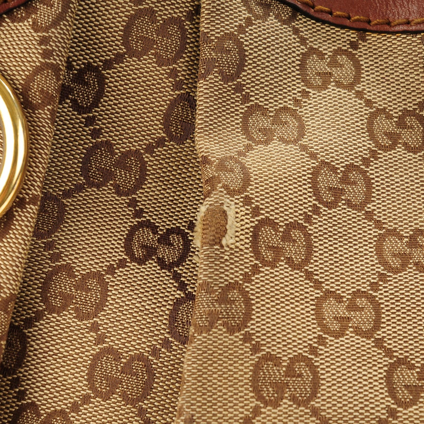 Monogram Medium Sukey Tote Brown