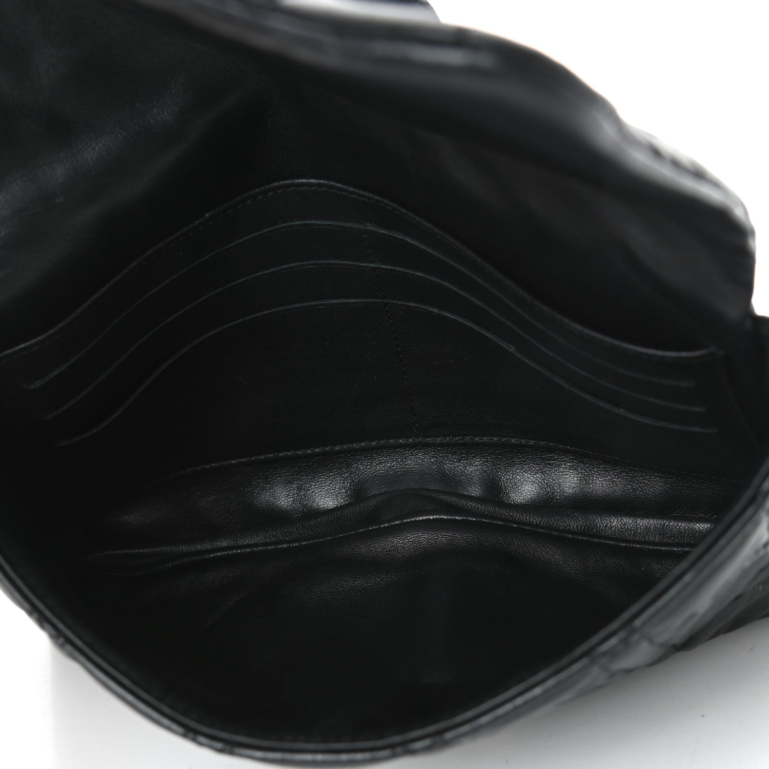 Christian Dior Lambskin Cannage New Lock Pouch Black 5 of 11
