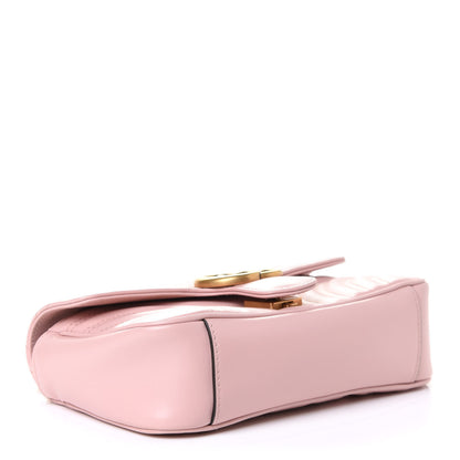 Gucci Calfskin Matelasse Mini GG Marmont Shoulder Bag Perfect Pink 5 of 5