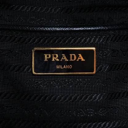 Prada Saffiano Lux Large Double Zip Tote Nero Black 6 of 10