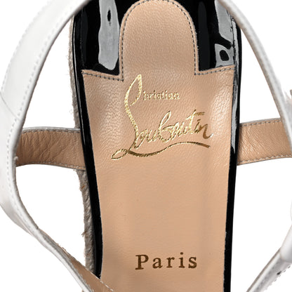 Christian Louboutin Patent Leopard Print Spachica 120 Wedge Sandals 41 Version Brown 7 of 7