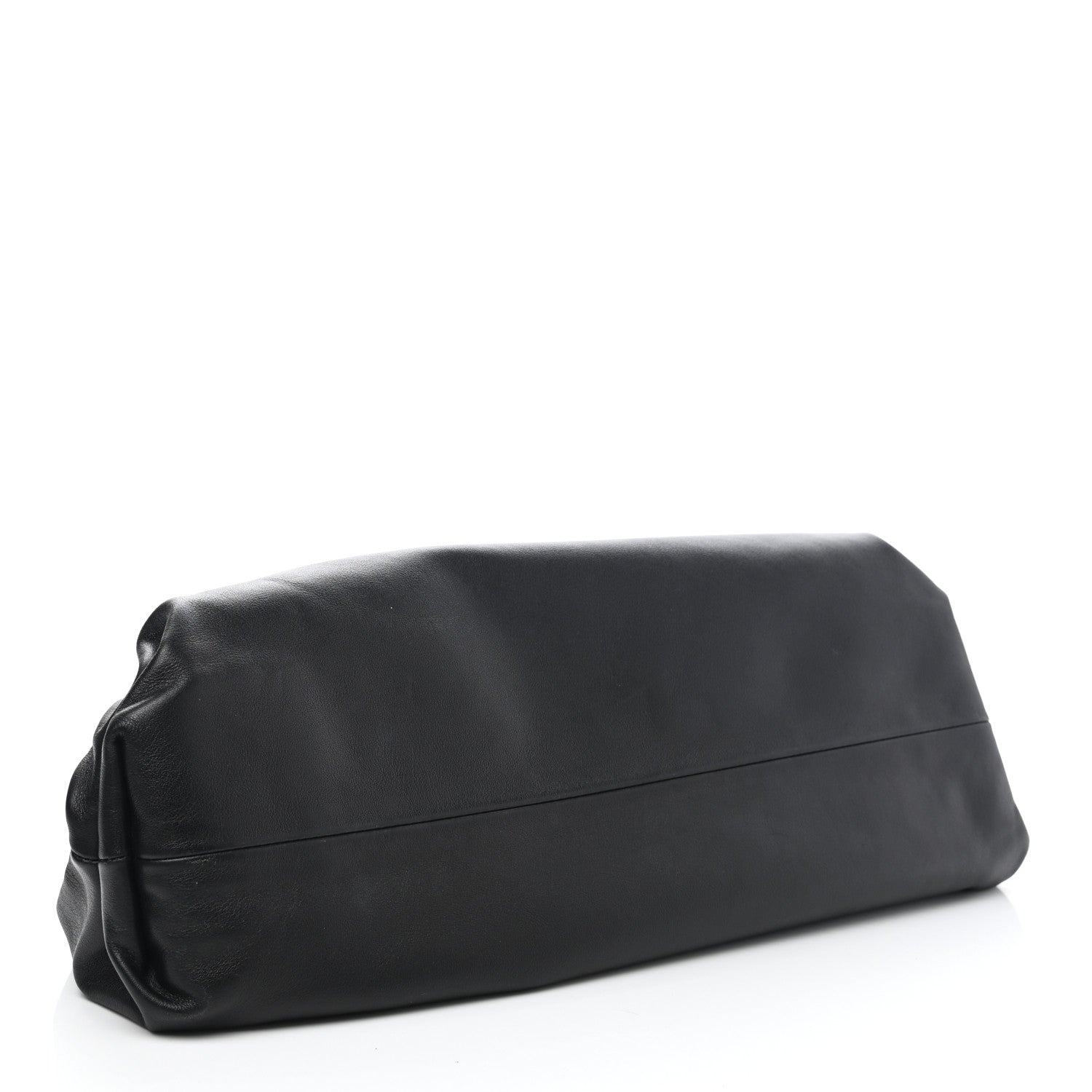 Bottega Veneta Smooth Butter Calf The Pouch Oversized Clutch Black 5 of 11