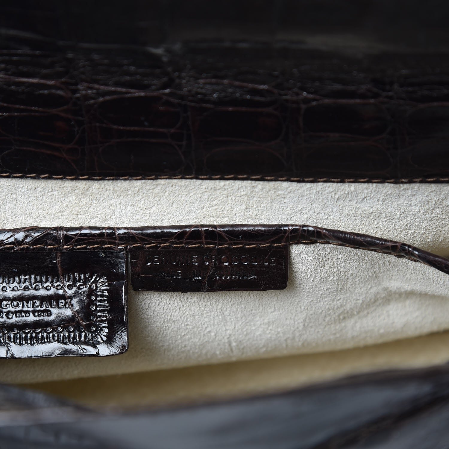 Nancy Gonzalez Crocodile Clutch Brown 7 of 8