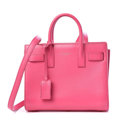 Saint Laurent Calfskin Nano Sac De Jour Lipstick Fuchsia 1 of 22