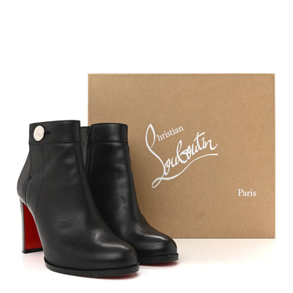 Christian Louboutin Calfskin Janis 85 Booties 38.5 Black 10 of 10
