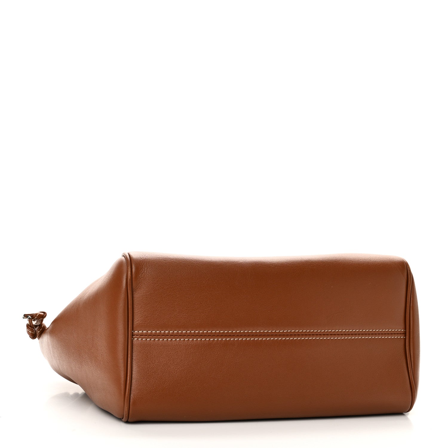 Celine Smooth Calfskin Cuir Small Triomphe Cabas Drawstring Tan 4 of 9