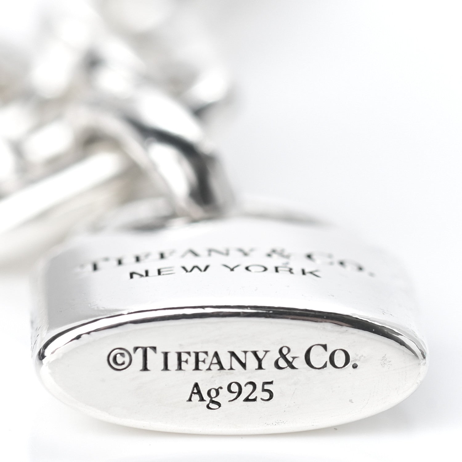 Tiffany Sterling Silver Pearl HardWear Lock Necklace 5 of 8