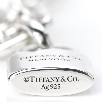 Tiffany Sterling Silver Pearl HardWear Lock Necklace 5 of 8