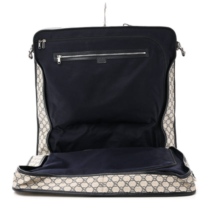 Gucci GG Supreme Monogram Web Savoy Garment Bag Beige Blue 4 of 9