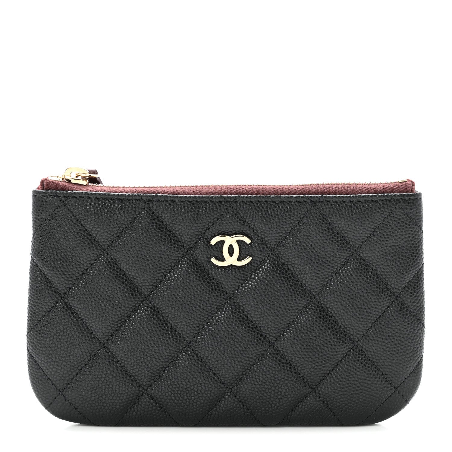 Chanel Caviar Quilted Small Cosmetic Case Black 1 of 8