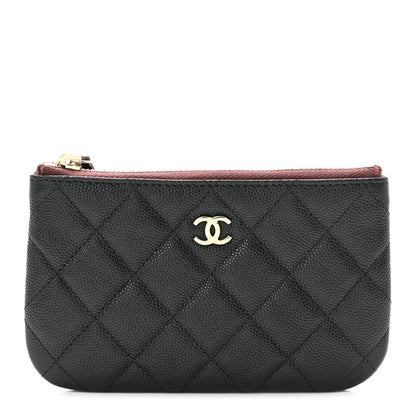 Chanel Caviar Quilted Small Cosmetic Case Black 1 of 8
