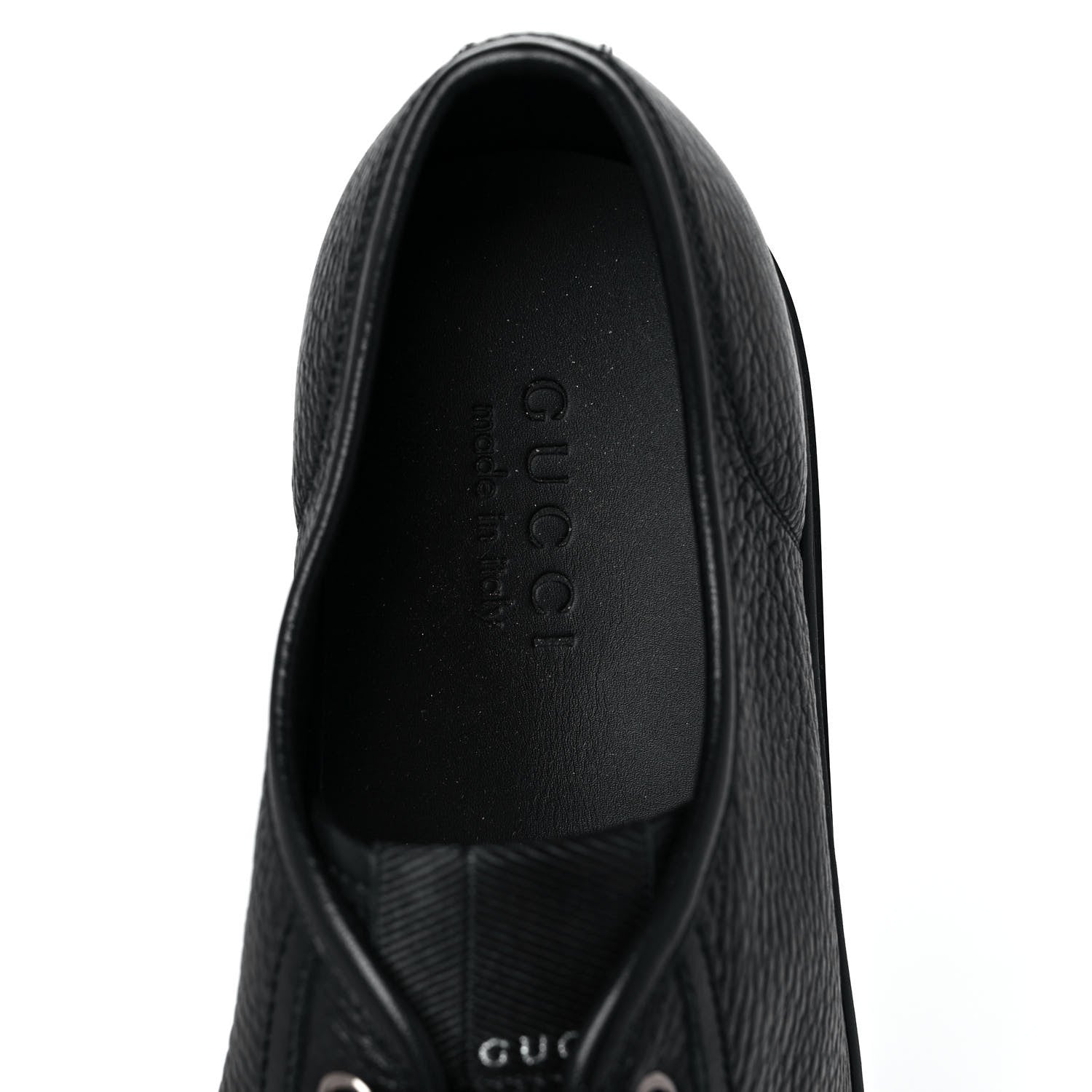 Gucci Nappa Mens Low Top Sneakers 9 Black 7 of 9