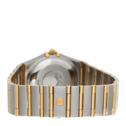 Omega Stainless Steel 18K Yellow Gold Diamond 35mm Constellation Co-Axial Automatic Watch Champagne 368.1201 3 of 4