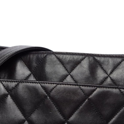 Chanel Lambskin Quilted Shopping Tote Black 12 of 14