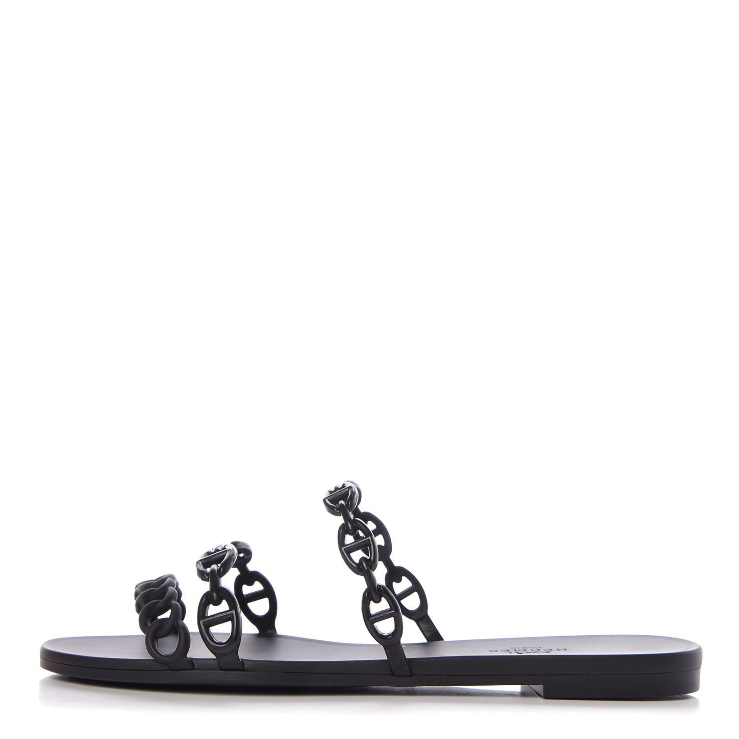 Rubber Chaine d'Ancre Rivage Sandals 38 Black