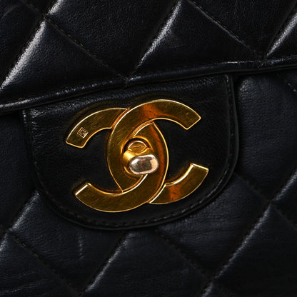 Chanel Lambskin Quilted Jumbo Single Flap Black 13 of 13