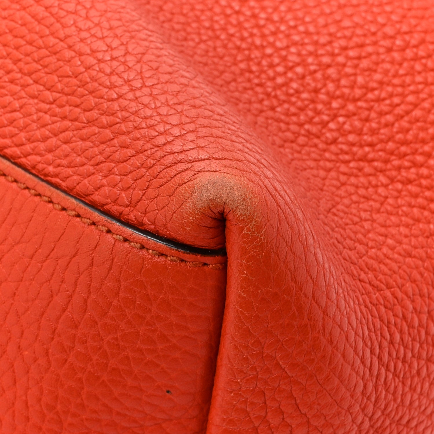 Gucci Pebbled Calfskin Medium Soho Chain Shoulder Bag Sun Orange 11 of 17