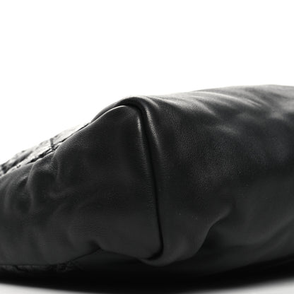 Chanel Crumpled Calfskin Quilted 31 Large Shopping Bag Black 9 of 10