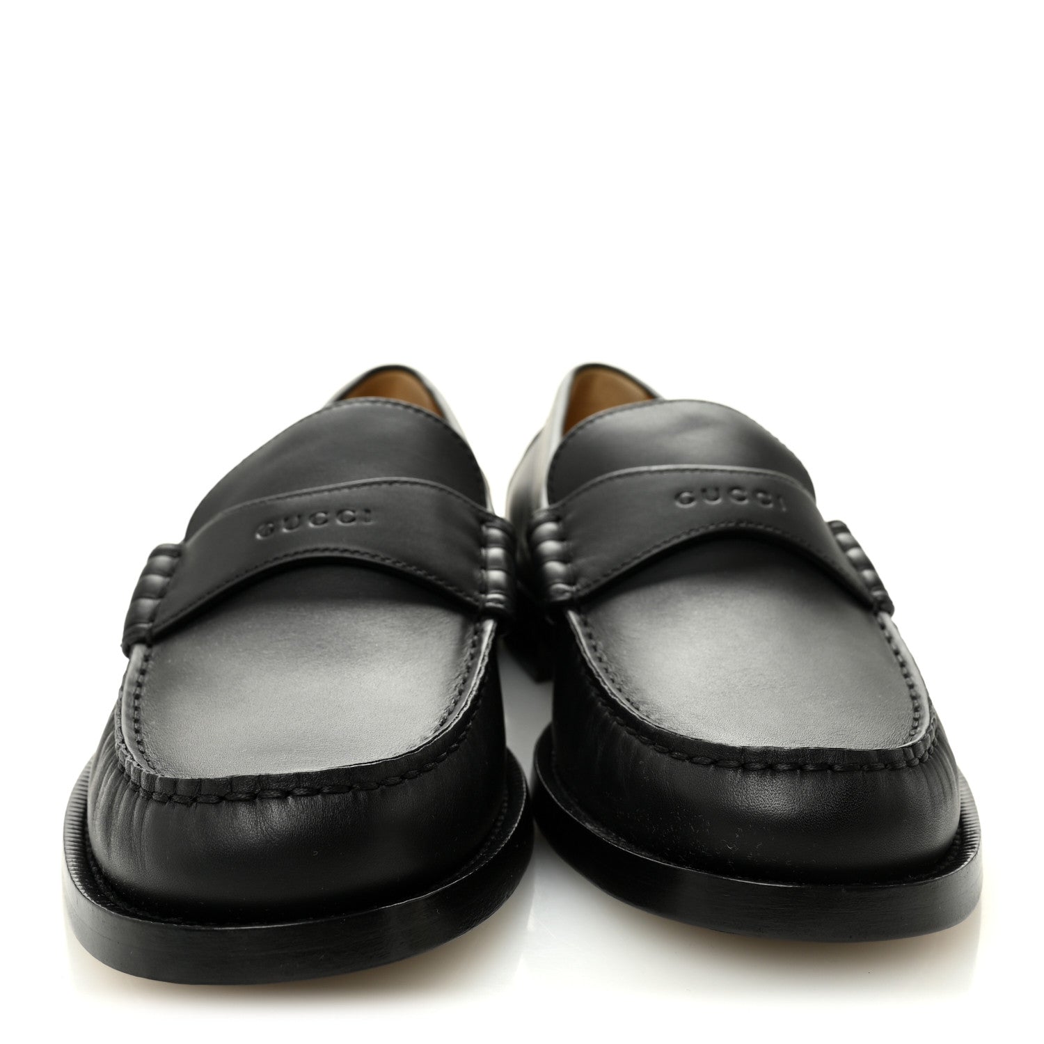 Gucci Calfskin Miro Soft Womens Mocassin Loafers 39 Black 2 of 9