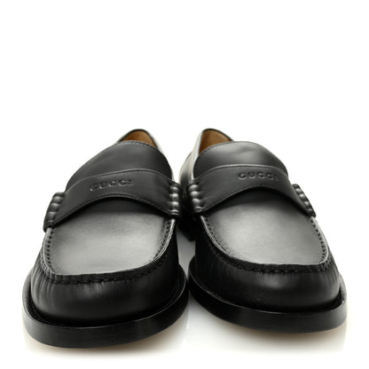 Gucci Calfskin Miro Soft Womens Mocassin Loafers 39 Black 2 of 9