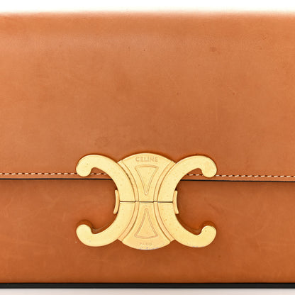 Celine Natural Calfskin Triomphe Shoulder Bag Tan 8 of 11