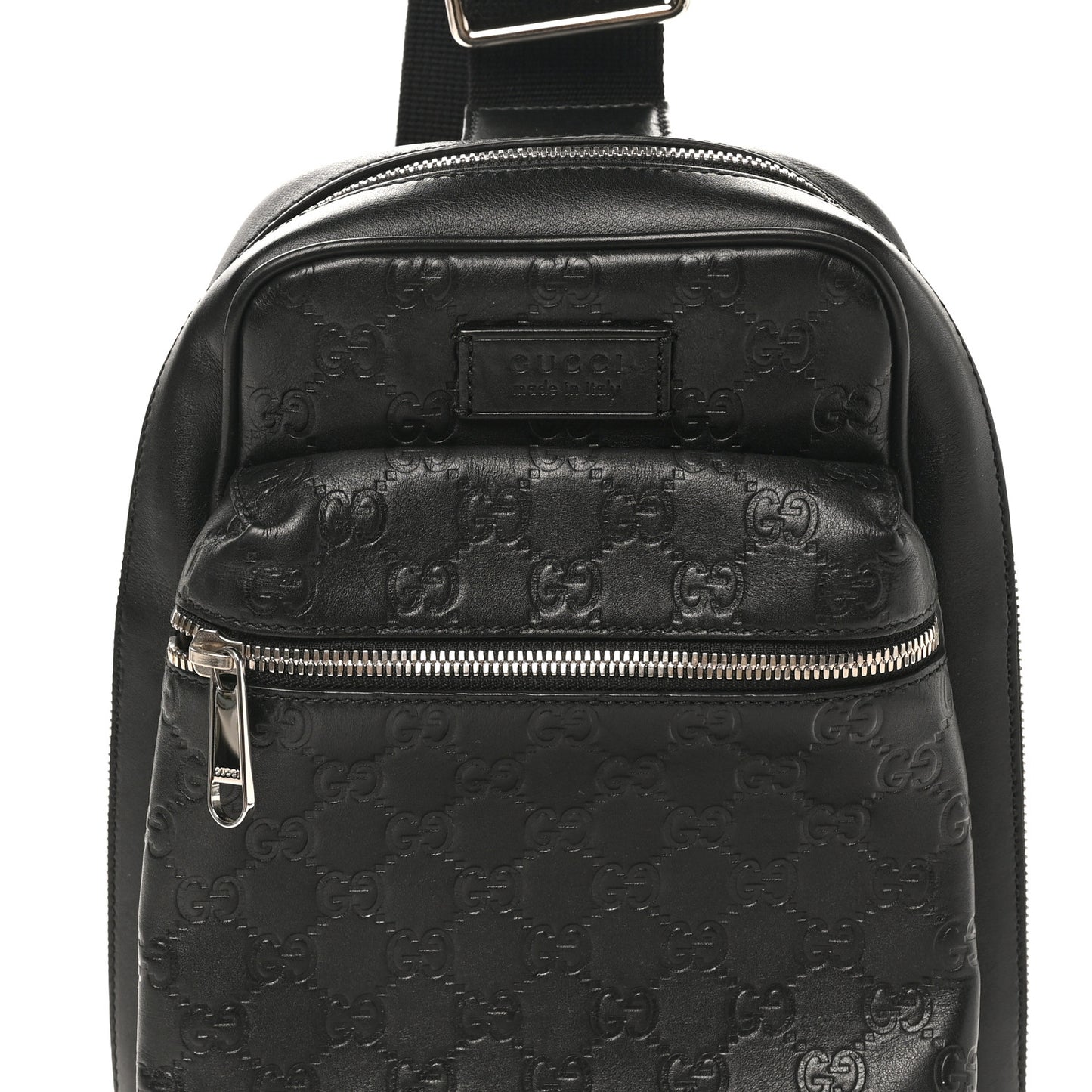 Guccissima Sling Backpack Black