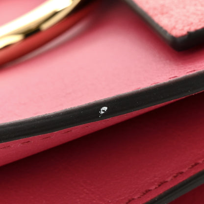 Chloe Suede Calfskin Mini Faye Bracelet Bag Scarlet Pink 11 of 12