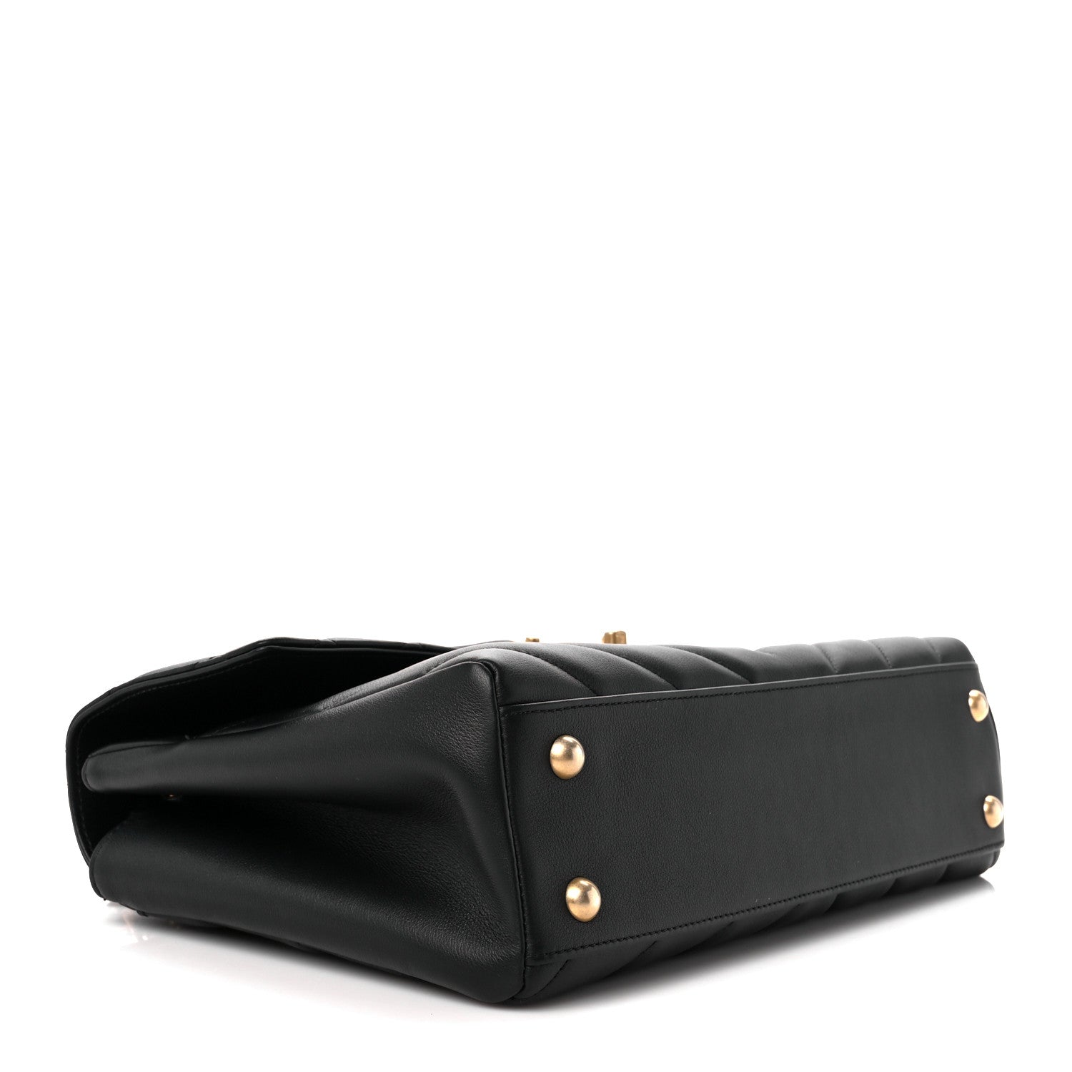 Chanel Calfskin Quilted Chevron In The City Bag Black 4 of 11