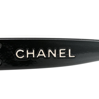 Chanel Logo Sunglasses 6035  Black Grey 5 of 10
