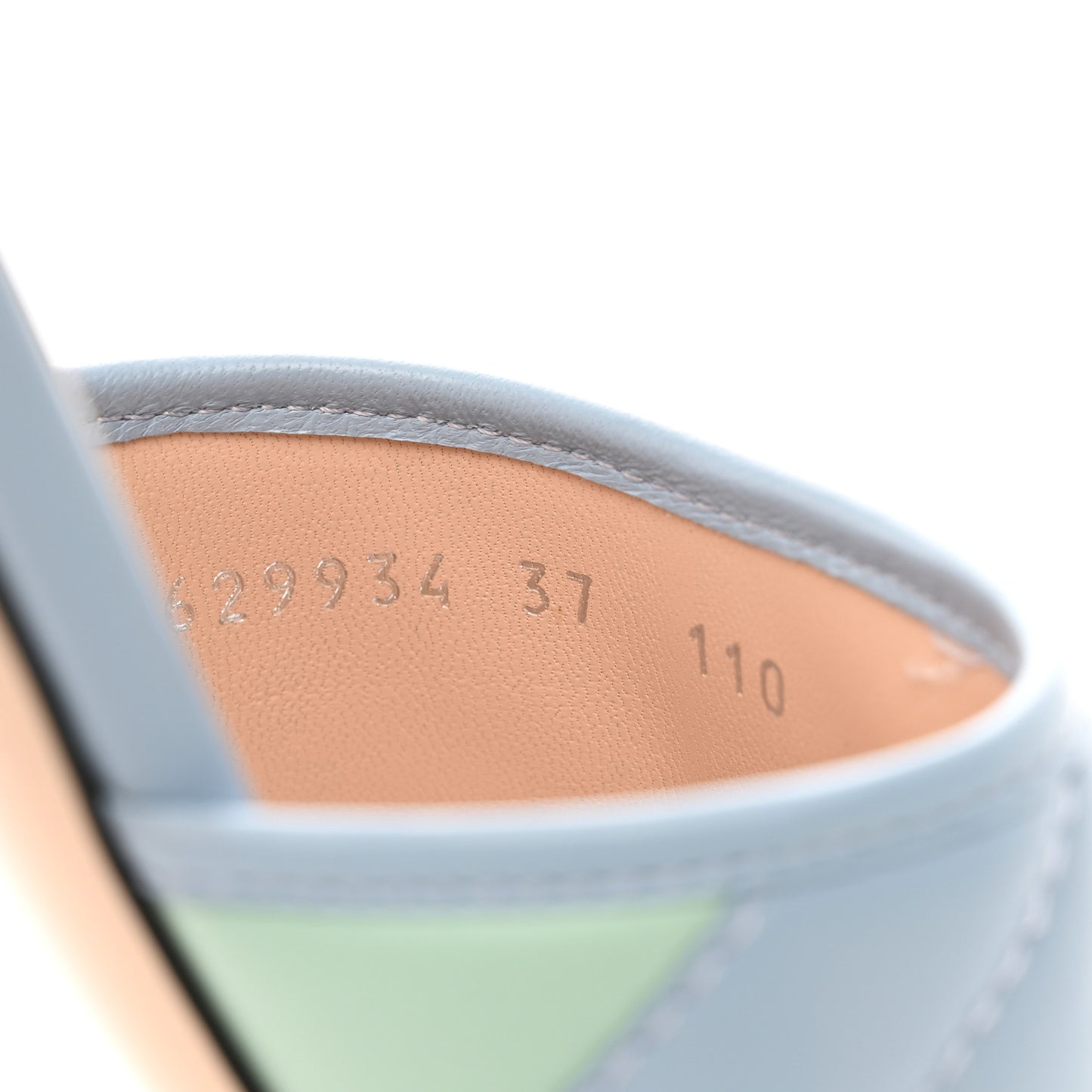 Nappa Matelasse Diagonal GG Marmont Flat Slide Sandals 37 Multicolor Pastel