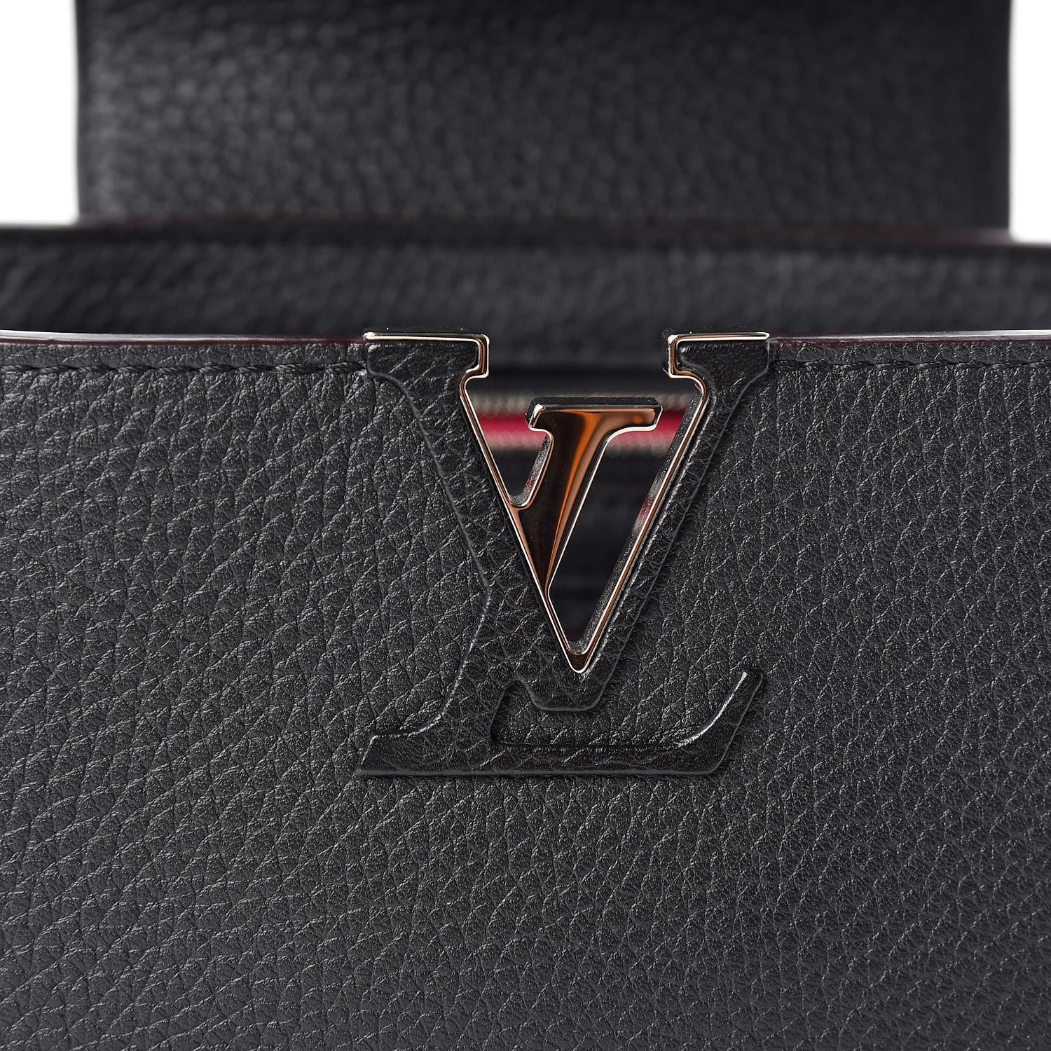 Louis Vuitton Taurillon Capucines BB Black 9 of 10