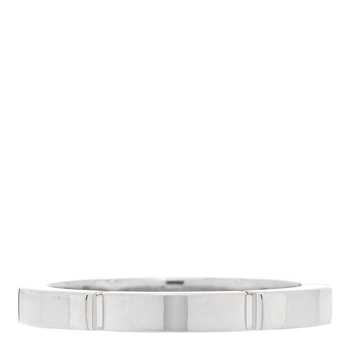 Cartier 18K White Gold Diamond Maillon Panthere Wedding Band Ring 49 5 3 of 4