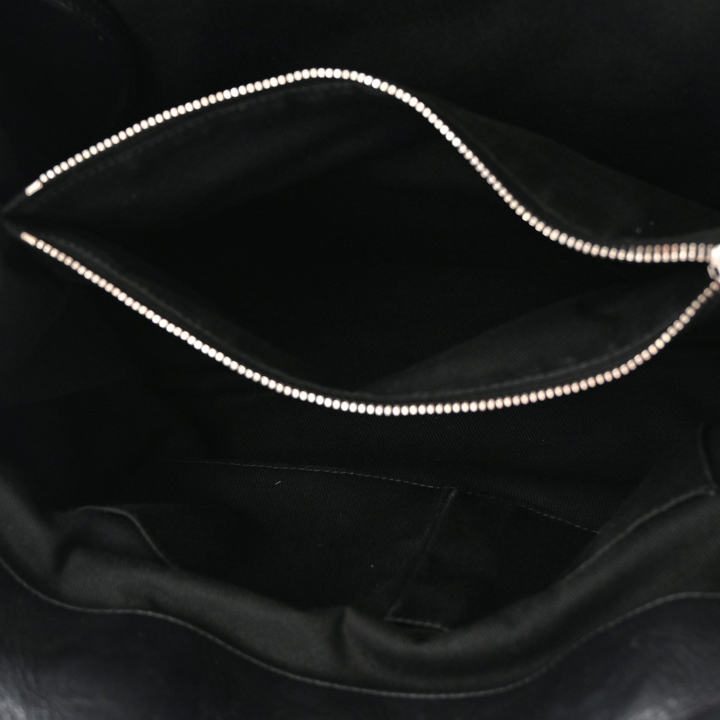 Calfskin Perforated Up In The Air Tote Black