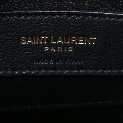 Saint Laurent Grain de Poudre Quilted 80's Vanity Bag Red 6 of 12