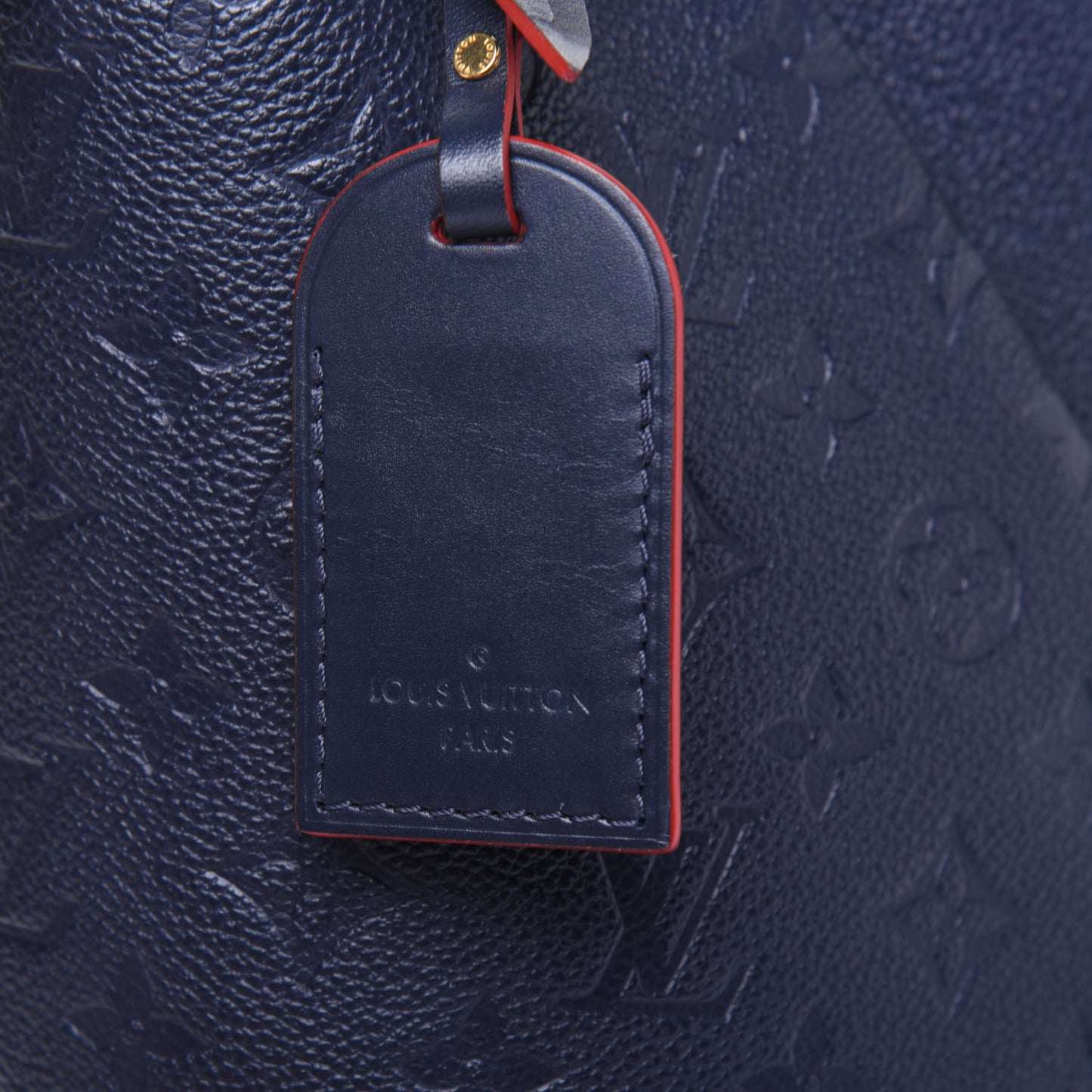 Empreinte V Tote MM Marine Rouge