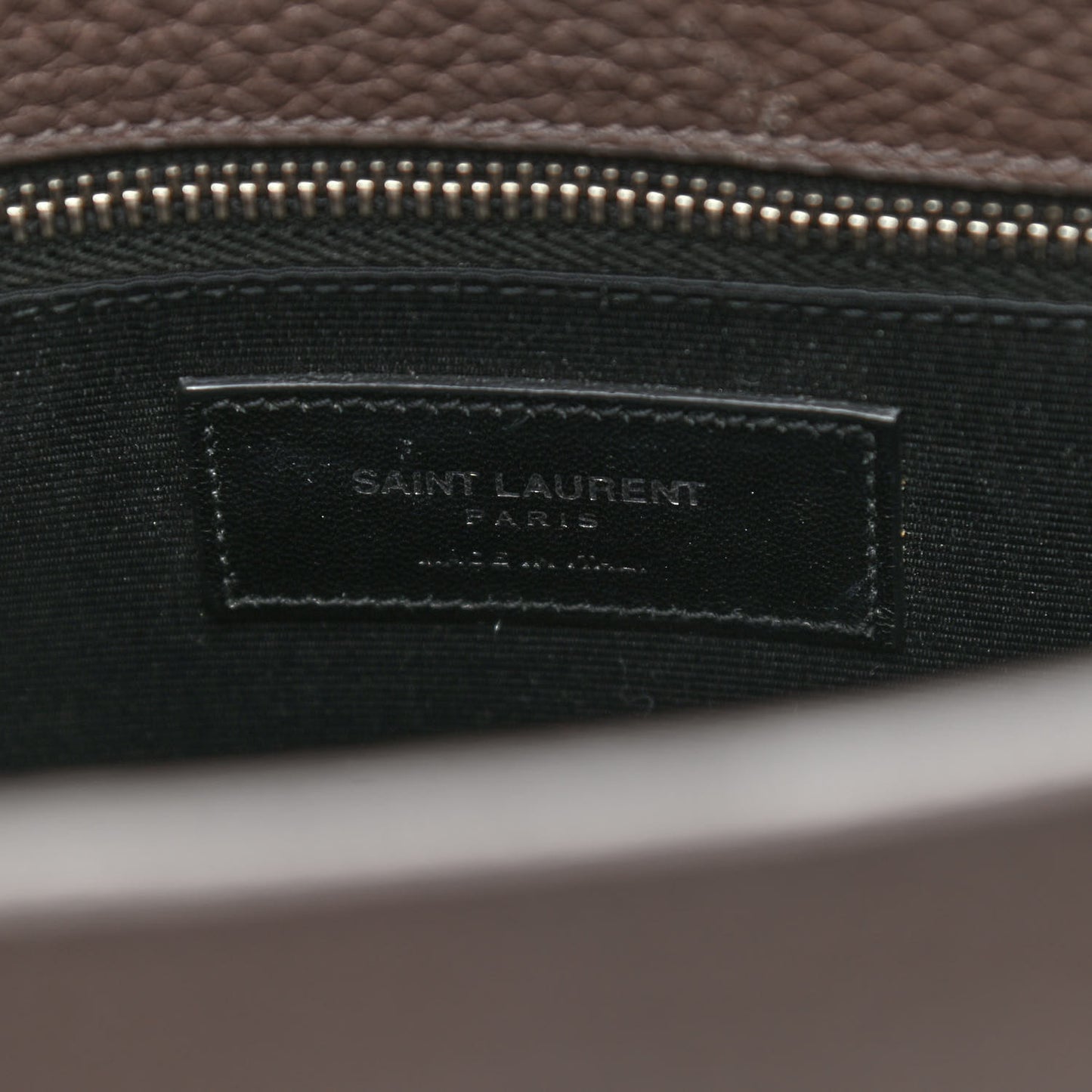 Grained Calfskin Small Sac De Jour Fog