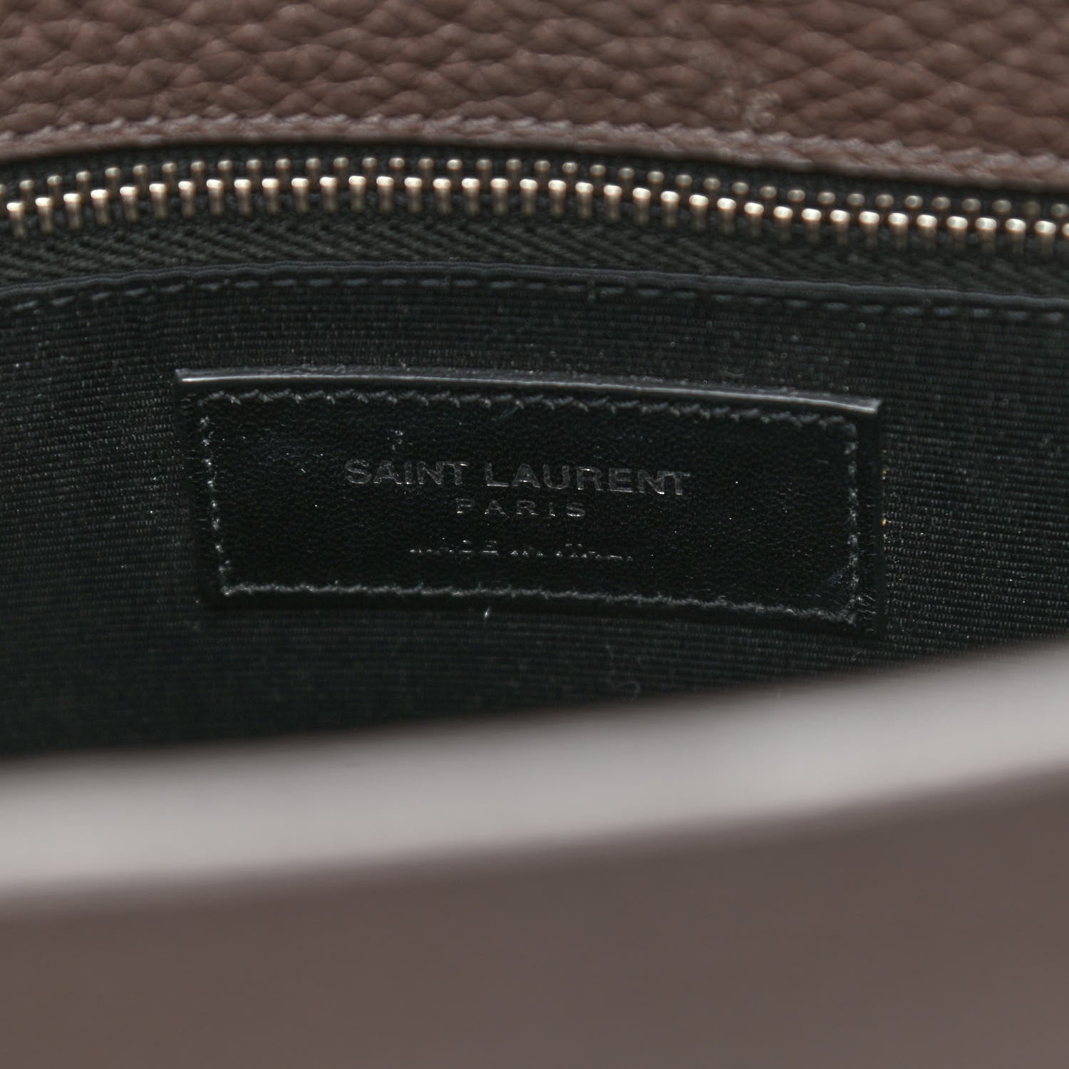 Saint Laurent Grained Calfskin Small Sac De Jour Fog 6 of 9