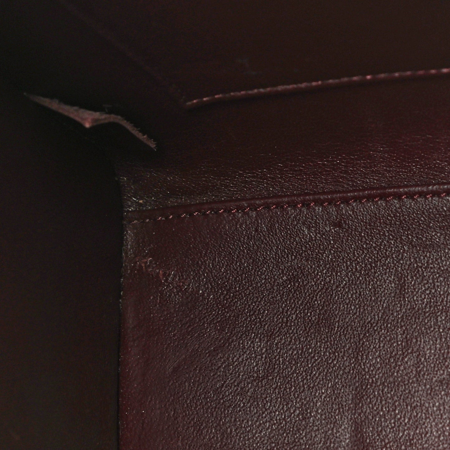 Goatskin Nano Luggage Burgundy