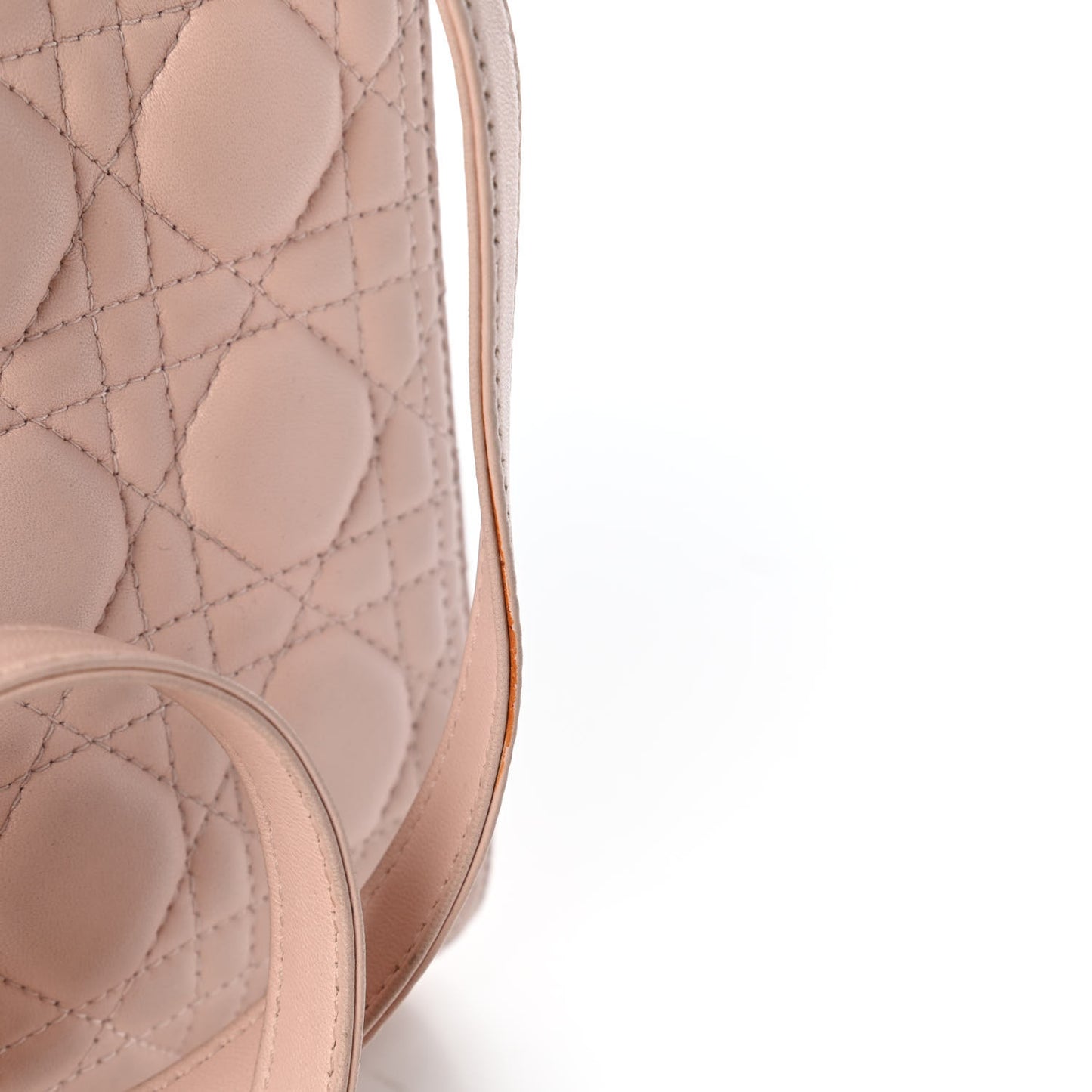 Lambskin Cannage Medium Lady Dior Light Pink