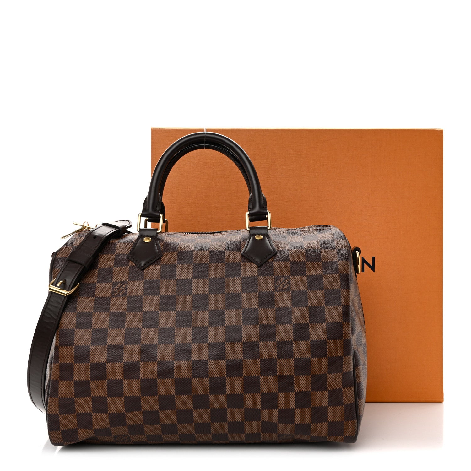 Louis Vuitton Damier Ebene Speedy Bandouliere 30 11 of 11