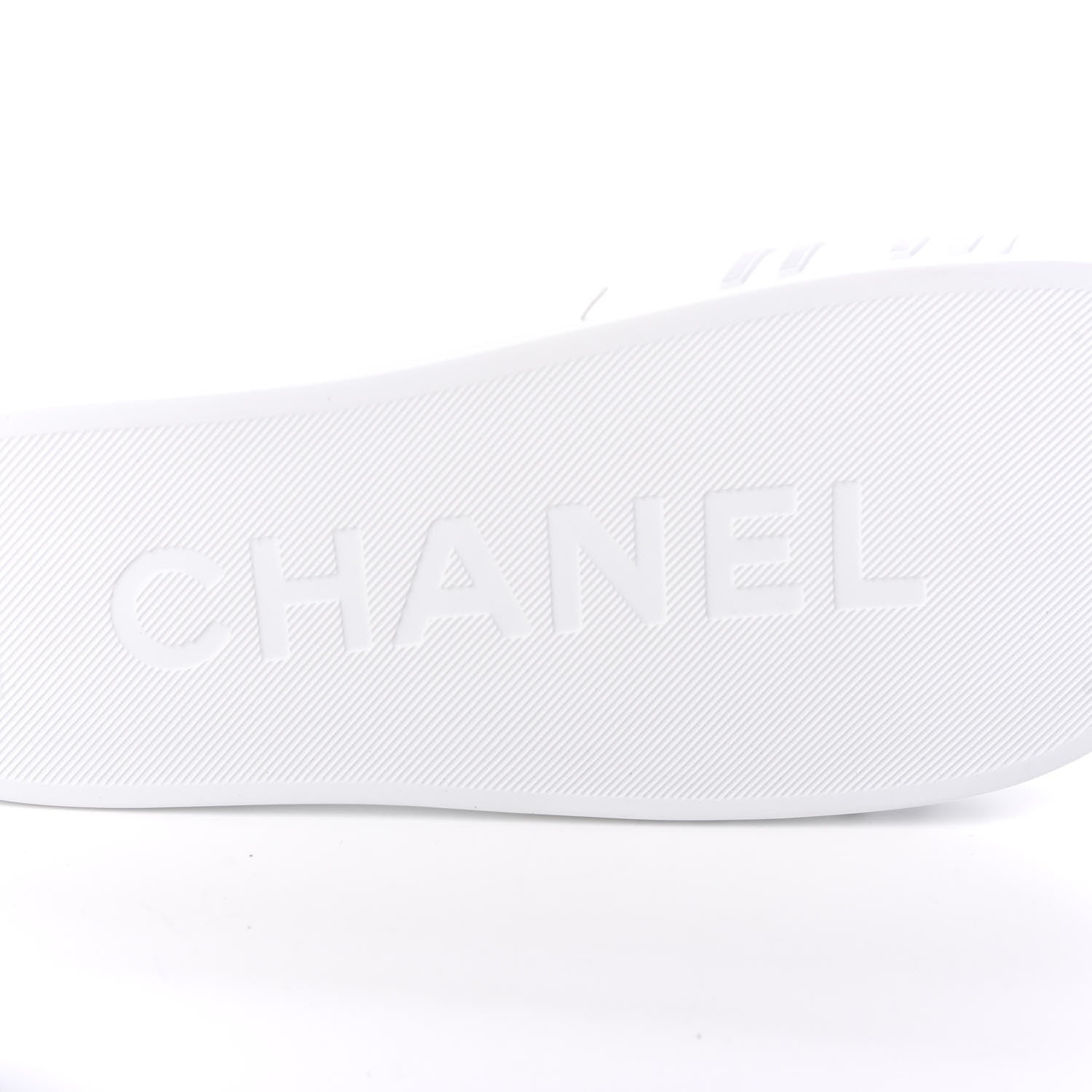 Chanel PVC CC Mules Sandals 38 White Grey 6 of 9