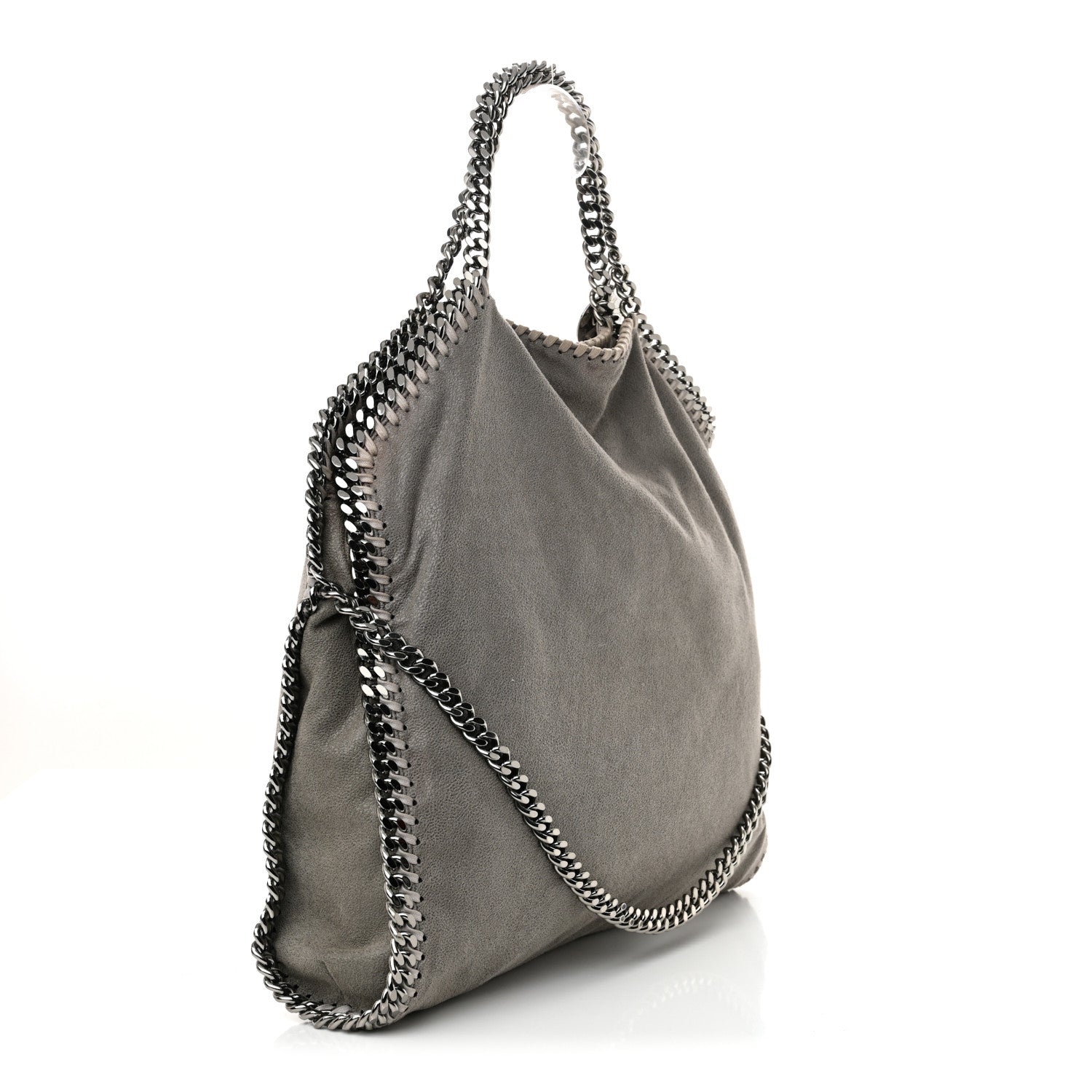 Stella McCartney Shaggy Deer Falabella Fold Over Tote Grey 3 of 13