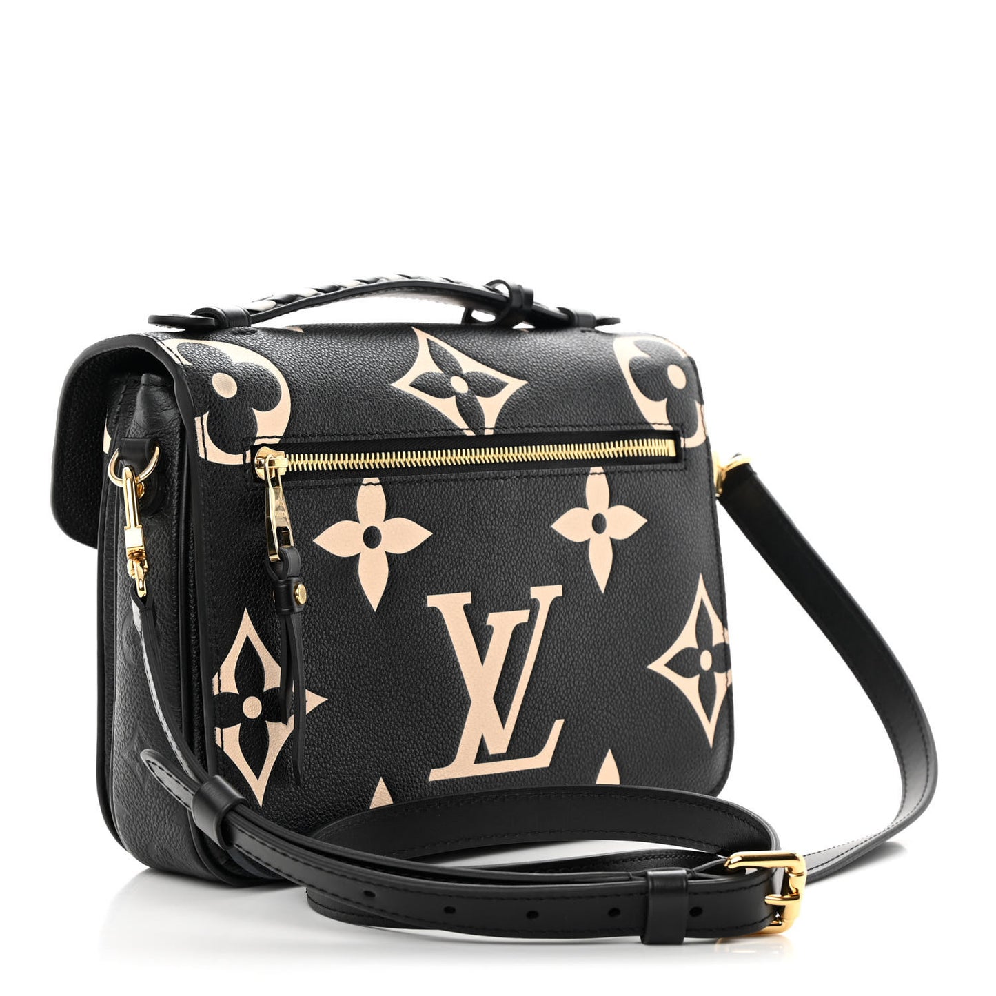 LOUIS VUITTON Empreinte Monogram Giant Crafty Pochette Metis Black Creme
