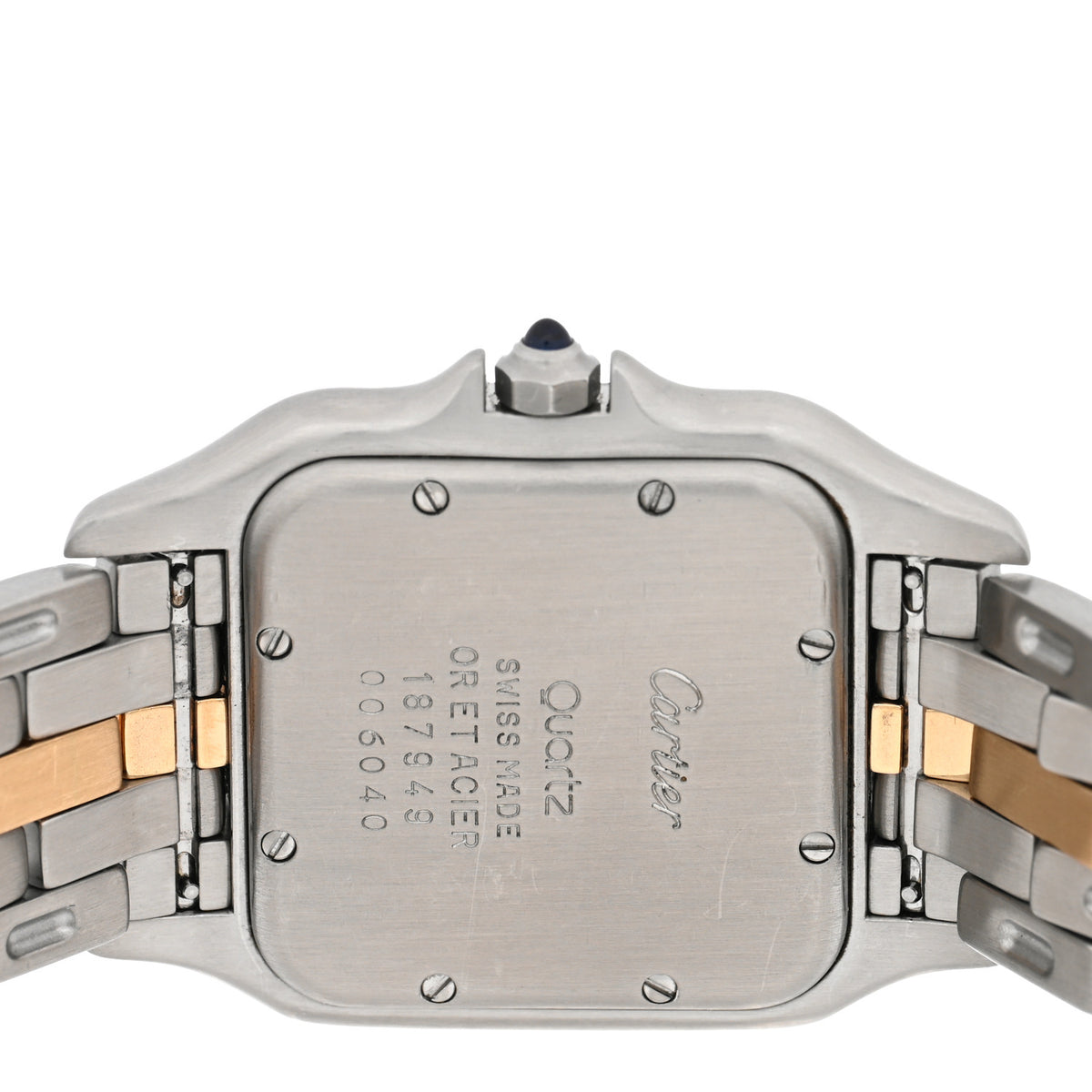 Stainless Steel 18K Yellow Gold 27mm Panthere Quartz Watch