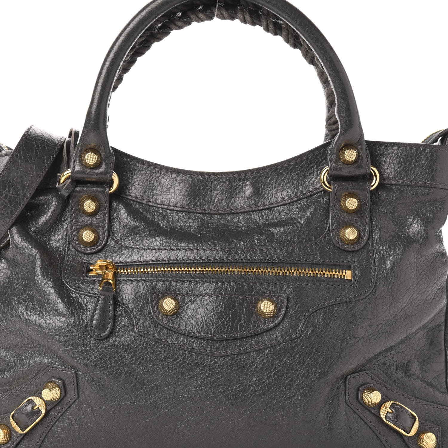 Balenciaga Agneau Giant 12 Gold Hardware Town Gris Fossile 12 of 12
